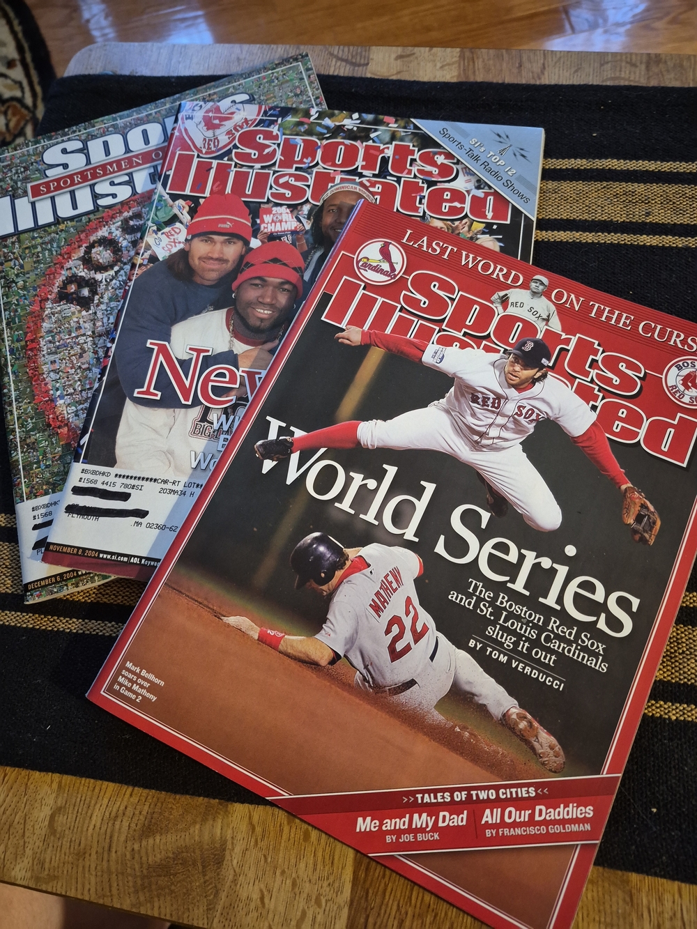 2004 World Series BOSTON RED SOX win Lot 3 Sports Illustrated
